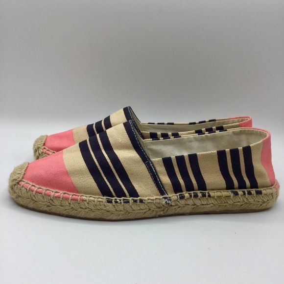 Sam Edelman Verona Striped Espadrille Slip On Canvas Shoes - Picture 3 of 9
